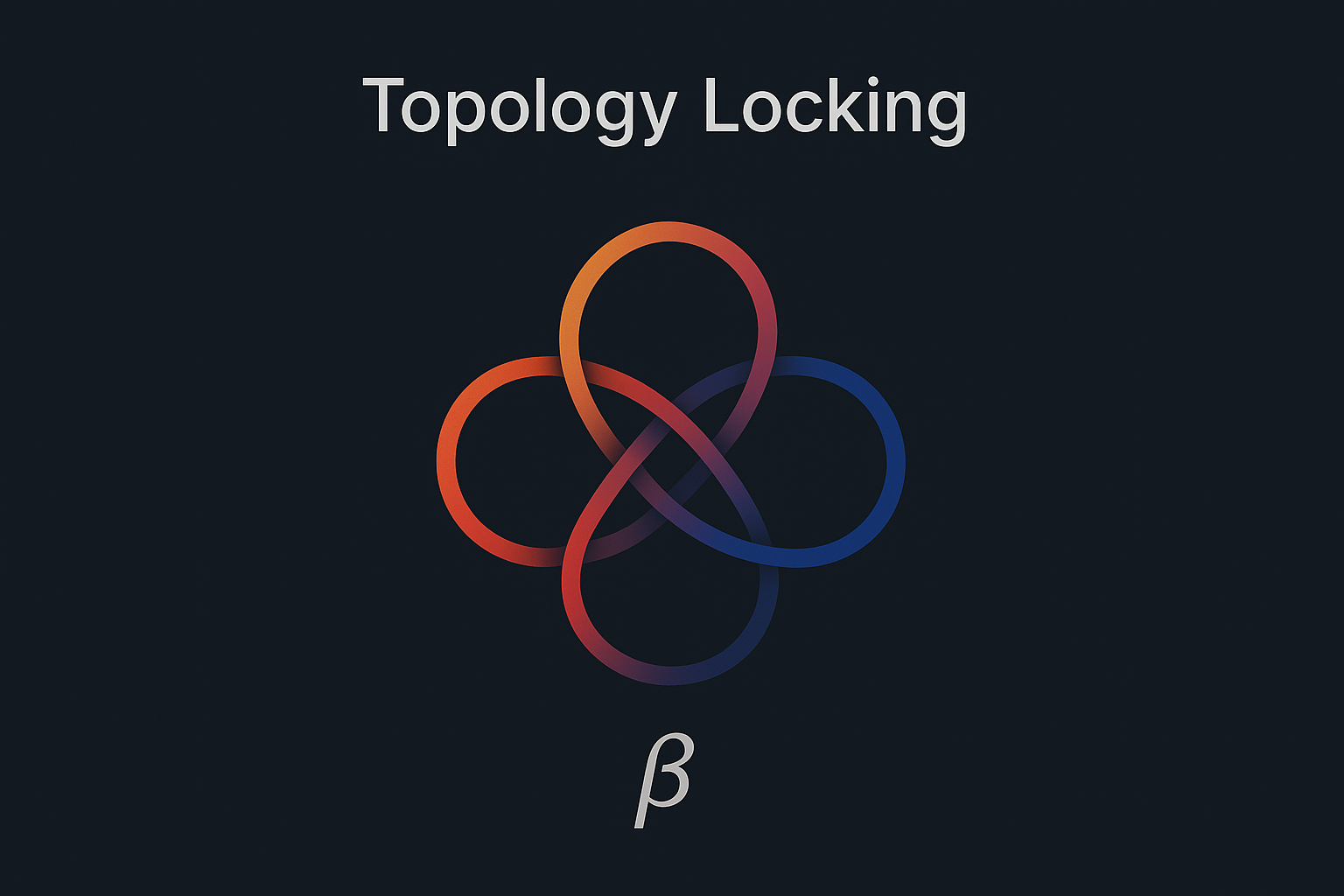 Concept illustration of topology locking using a trefoil-knot geometry