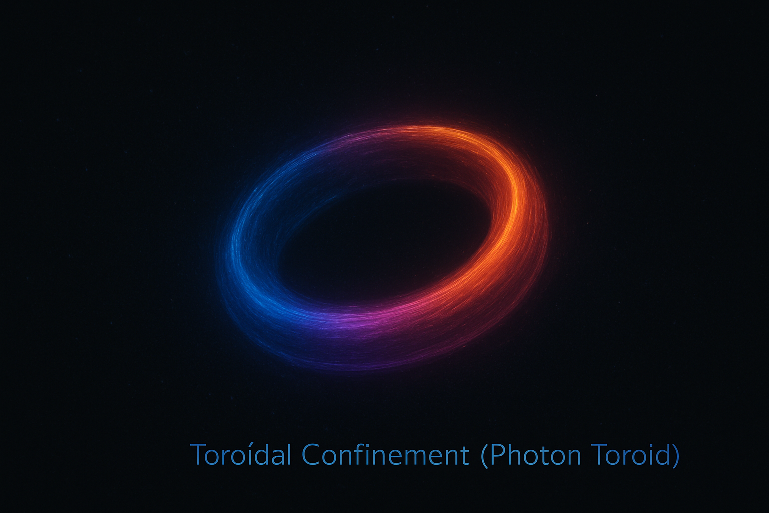 Concept illustration of a toroidal confined wave structure